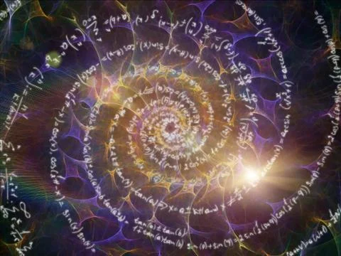 Synergies of Math Vortex 스톡 일러스트