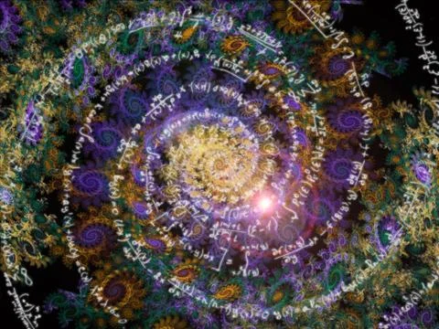 Synergies of Math Vortex 스톡 일러스트