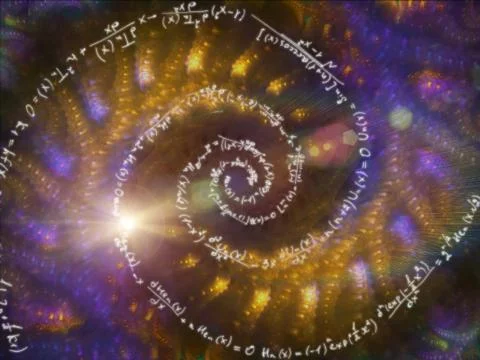 Synergies of Math Vortex 스톡 일러스트