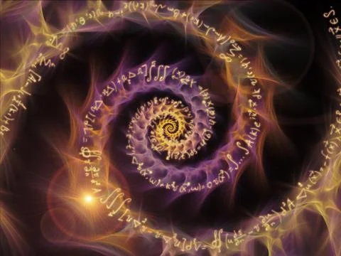 Synergies of Math Vortex Stockillustratie