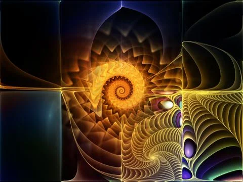 Synergies of Space Stock Illustration