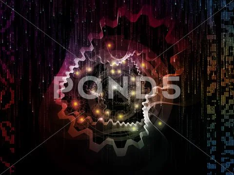 Synergies of Technology Stock Illustration