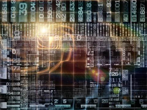 Synergies of Technology Links Illustrazione stock