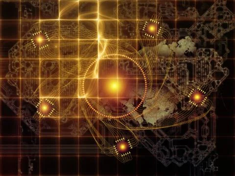Synergies of Technology Links Illustrazione stock