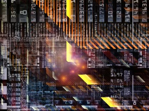 Synergies of Technology Links Illustrazione stock