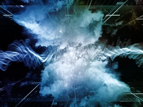Synergies of Virtual Clouds Stock Illustration