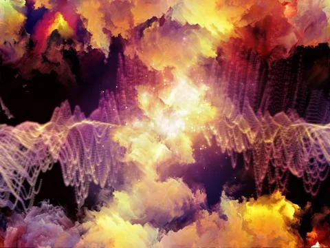 Synergies of Virtual Clouds Illustrazione stock