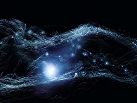 Synergies of Virtual World Stockillustratie