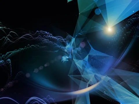 Synergies of Virtual World Stockillustratie