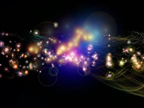 Synergies of Virtual World Illustrazione stock