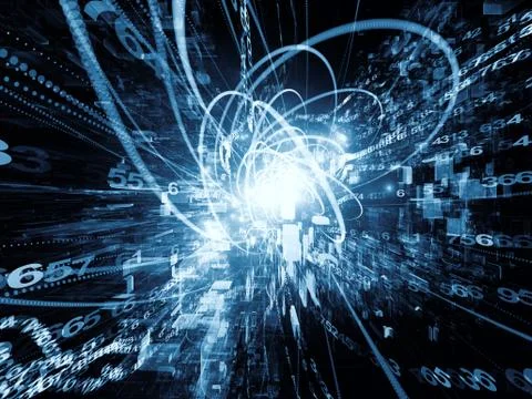 Synergies of Wave Particle Illustrazione stock