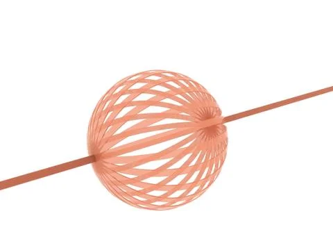 Synergy Abstract Objects Isolated on white background Stock Photos