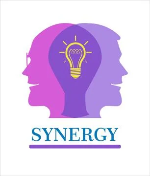 Synergy head 库存插图