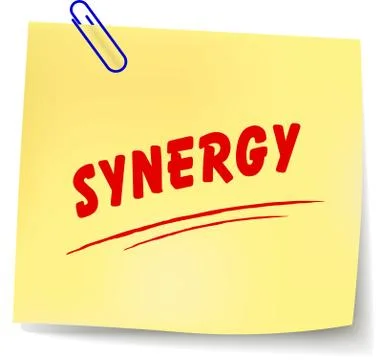 Synergy note Stock Illustration