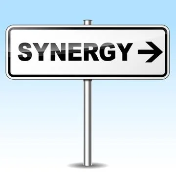 Synergy sign Stock Illustration