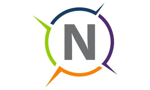 Synergy Solution Process Letter N Stock-Illustration