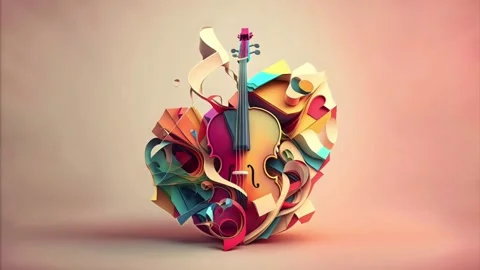 Synesthesia seeing colors with sound.  Looping Stock Footage 233363200