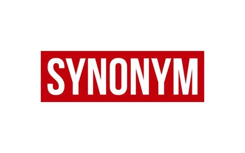 Synonym Stamp. Synonym Rubber grunge Stamp Seal Stock Illustration