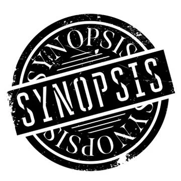 Synopsis rubber stamp Ilustración de archivo