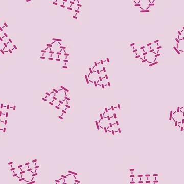 Syntax tree nlp glyph seamless pattern 스톡 일러스트