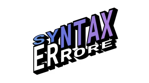SYNTAX vs ERRORE, 3D Text Animation in Isometric View with Opposite Word Motion Video stock 314264097