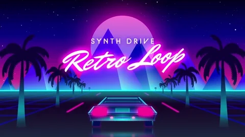 Synth Drive Retro Loop Stock After Effects