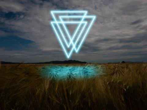 Synth wave and retro wave, vaporwave futuristic aesthetics. Glowing neon style Stock Illustration