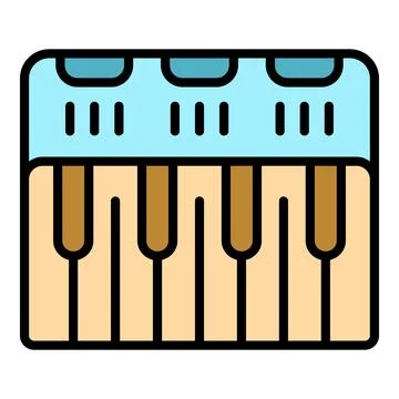 Synthesizer controller icon vector flat Stock Illustration