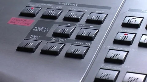 Synthesizer Stock Footage 77621993