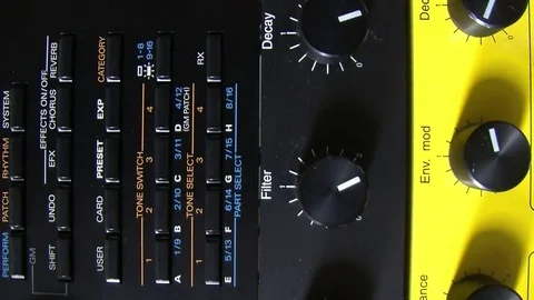 Synthesizer Stock Footage 77622003