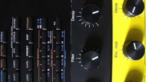 Synthesizer Stock Footage 77622013