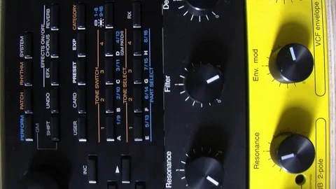 Synthesizer Stock Footage 77622017