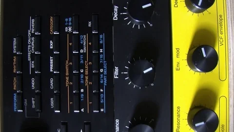 Synthesizer Stock Footage 77622022