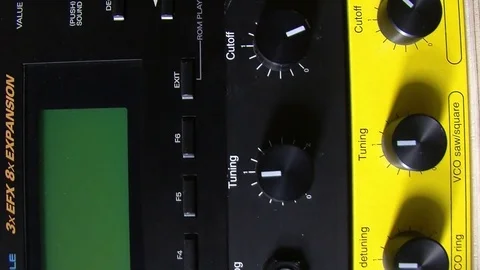 Synthesizer Stock Footage 77622030