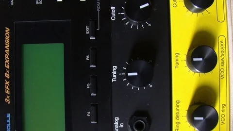 Synthesizer Stock Footage 77622036