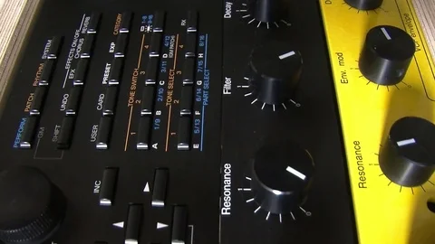 Synthesizer Stock Footage 77622044