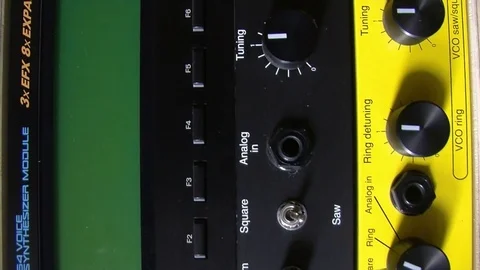 Synthesizer Stock Footage 77622045