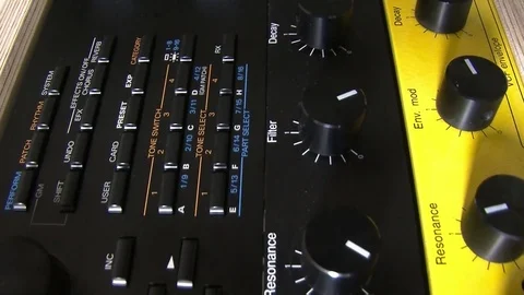 Synthesizer Stock Footage 77622058