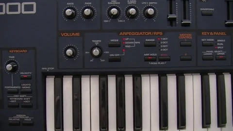 Synthesizer Stock Footage 77622103
