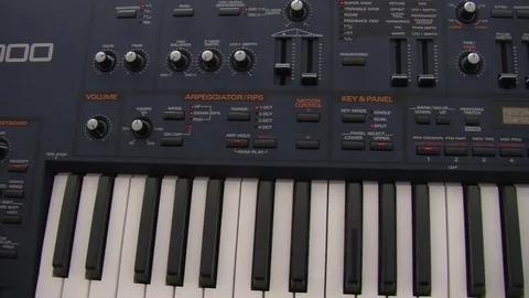 Synthesizer Stock Footage 77622111