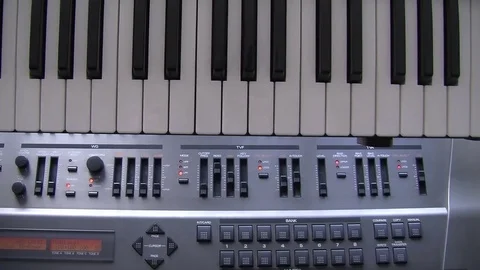 Synthesizer Stock Footage 77622117