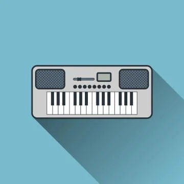 Synthesizer Icon, Vector Illustration Stock Illustration