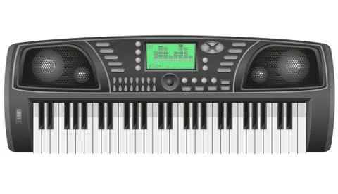 Synthesizer illustration Stock Illustration