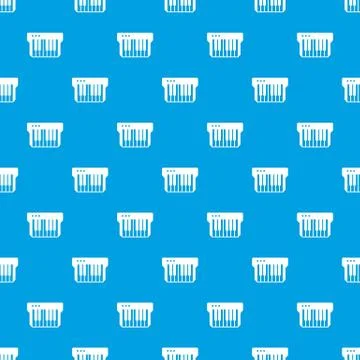 Synthesizer pattern vector seamless blue イラスト素材