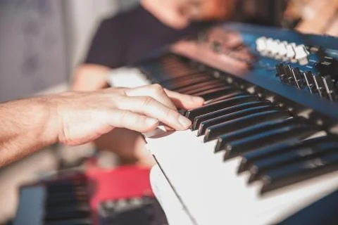 Synthesizer Foto stock