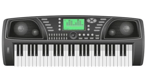 Synthesizer vector illustration Stock Illustration