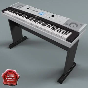 Synthesizer Yamaha DGX530 3D Model