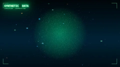 Synthetic data lattice dissolving cloud Stock Footage 339992090