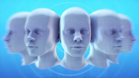 Synthetic Heads Stock Footage 263824717