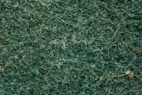 Synthetic kitchen sponge scrub side up macro fibers shot top view Stock Photos
